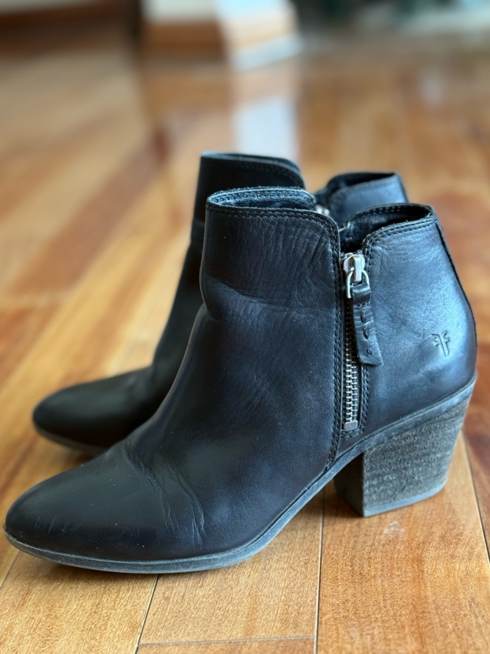 Frye Judith Double Zip Ankle Booties